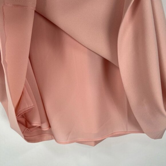 NWT alice + olivia Classics Harmony Racerback Cowl Neck ALine Blush Mini Dress 6 - Picture 14 of 16